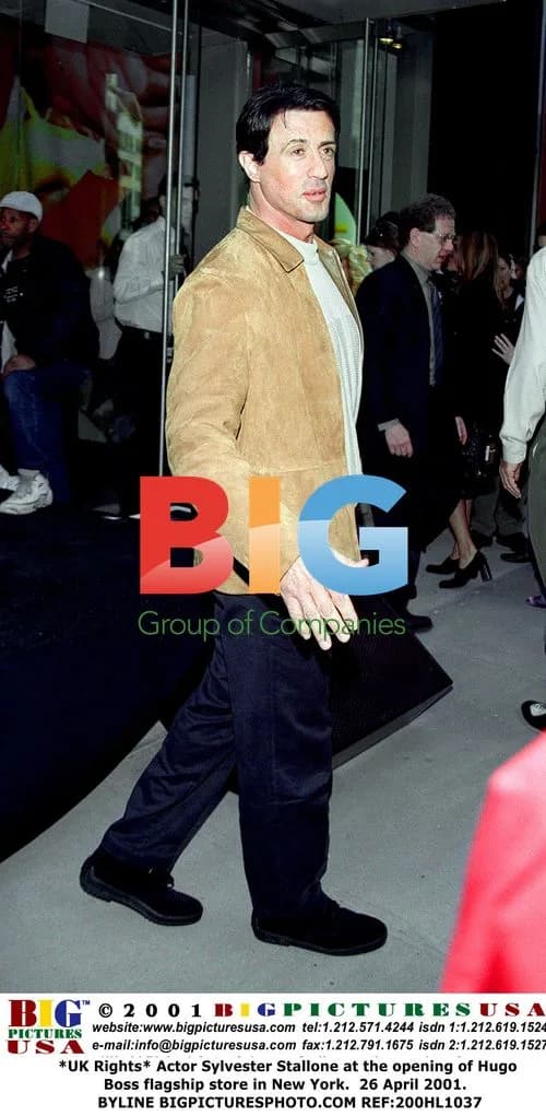 Sylvester Stallone at Hugo Boss store opening