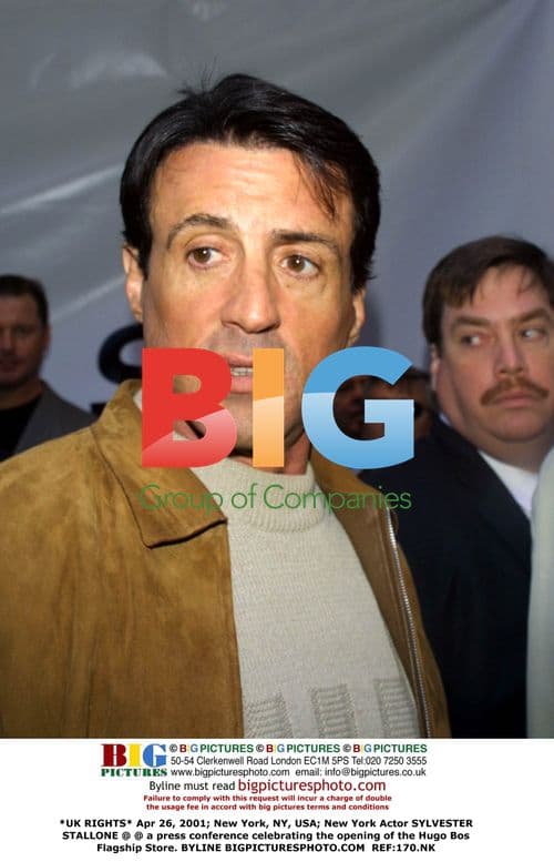 Sylvester Stallone at Hugo Boss Store Opening