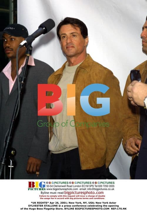 Sylvester Stallone at Hugo Boss Flagship Store Opening