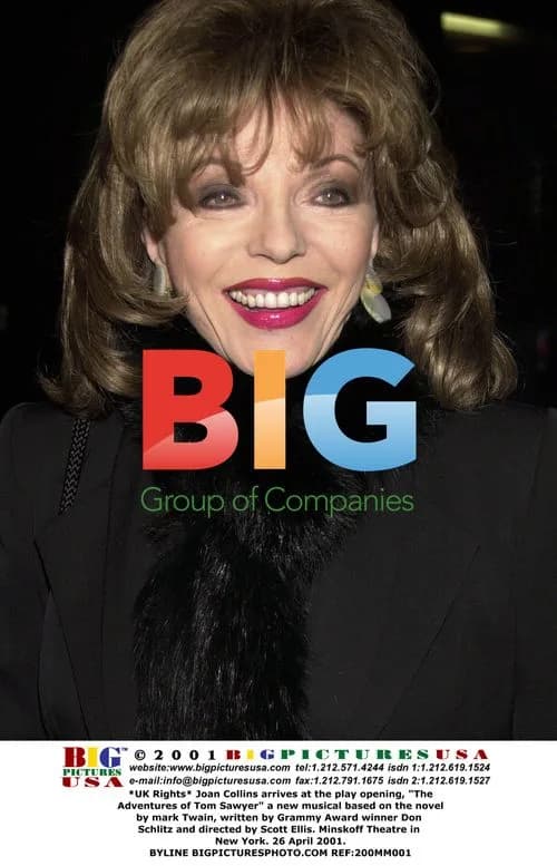 Joan Collins at 'The Adventures of Tom Sawyer' Play Opening
