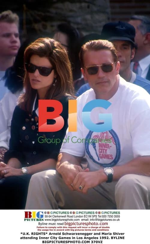 Arnold Schwarzenegger and Maria Shiver at Inner City Games