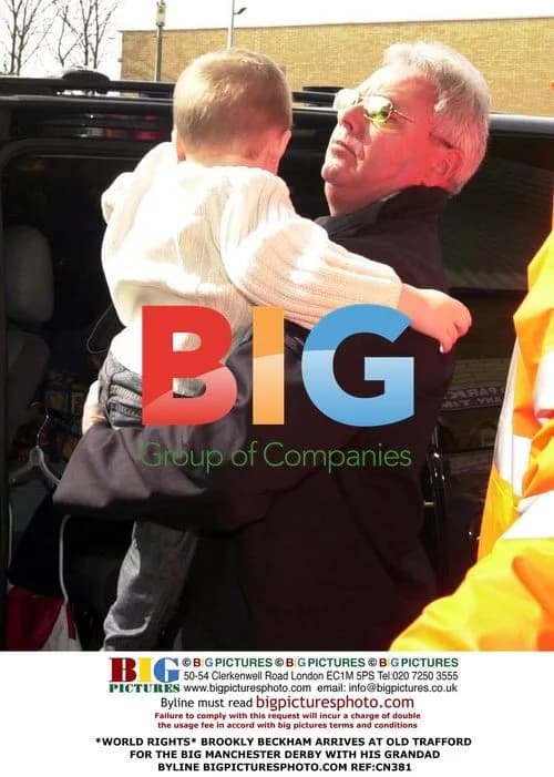 Brooklyn Beckham Arrives at Old Trafford with Grandad