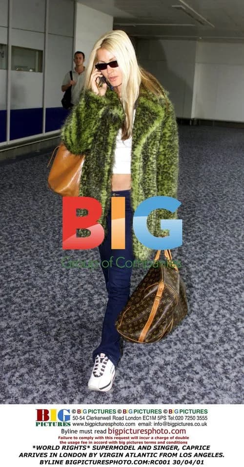 Caprice Arrives in London from LA