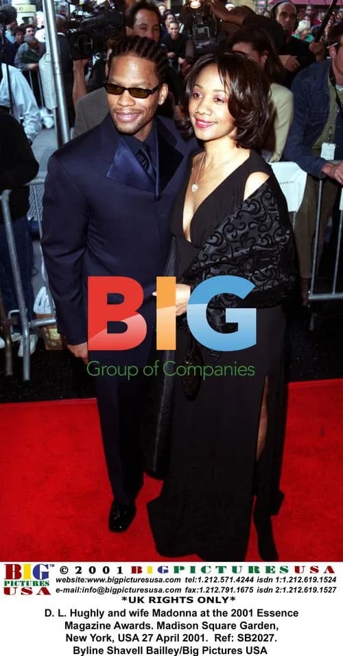 D.L. Hughly and wife Madonna at Essence Awards