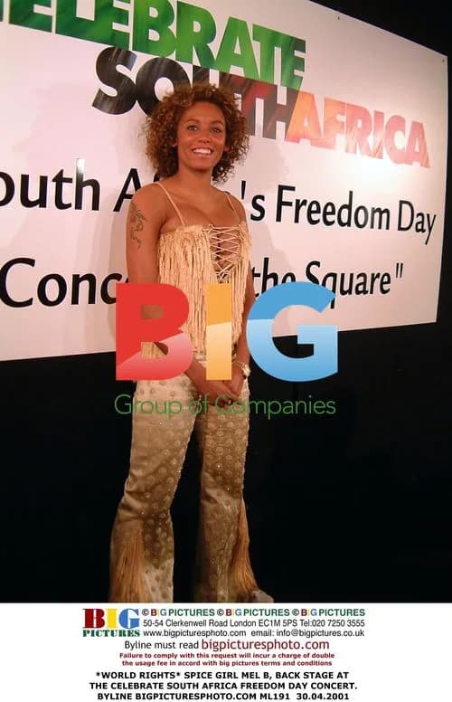 Mel B Backstage at Freedom Day Concert