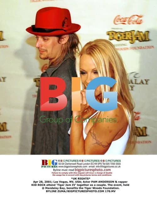 Pam Anderson & Kid Rock at Tiger Jam IV