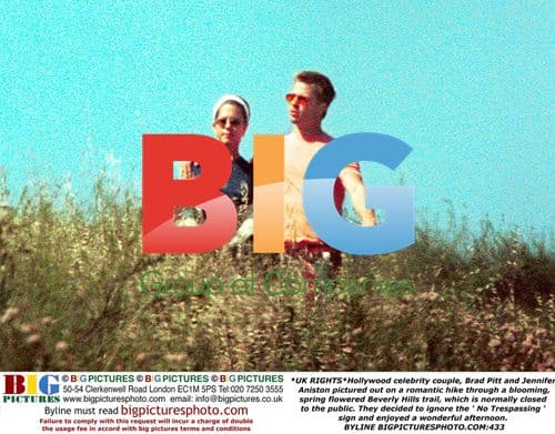 Brad Pitt and Jennifer Aniston Hike in Beverly Hills