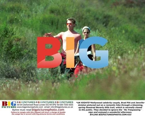 Brad Pitt and Jennifer Aniston on Hike