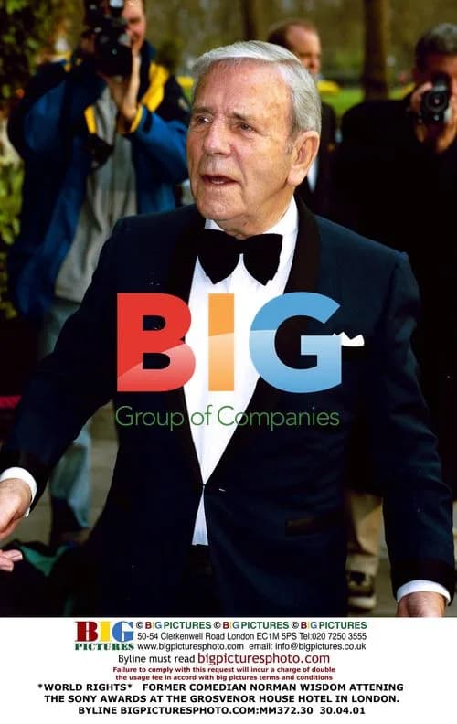 Norman Wisdom at Sony Awards in London