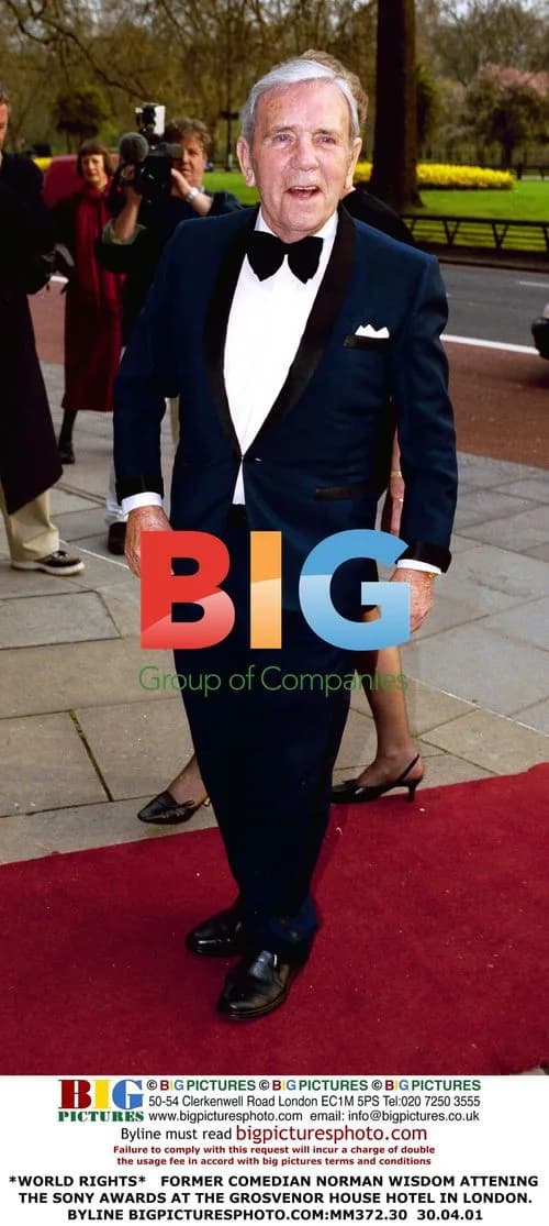 Norman Wisdom at Sony Awards in London