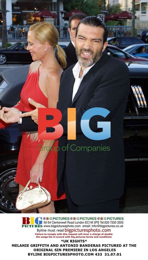 Melanie Griffith and Antonio Banderas at 'Original Sin' Premiere