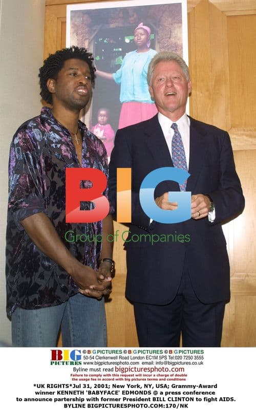 Bill Clinton announces AIDS partnership