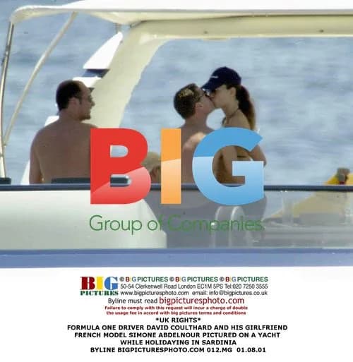 David Coulthard and Girlfriend on Yacht