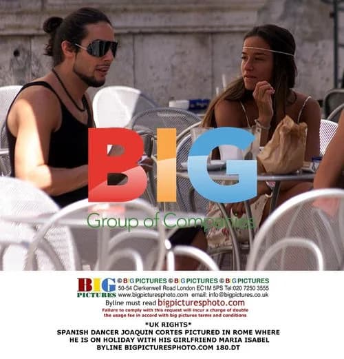 Joaquin Cortes and Girlfriend in Rome