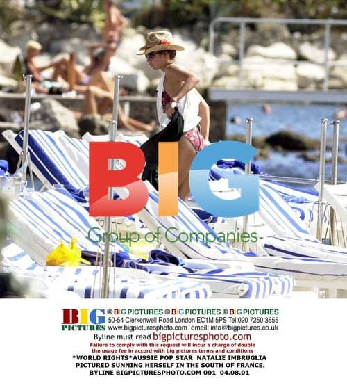 Natalie Imbruglia Sunbathes in South of France