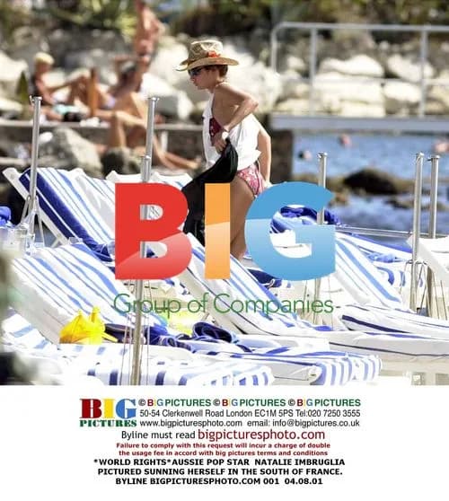 Natalie Imbruglia Sunbathes in South of France