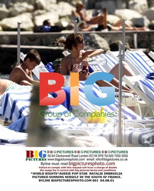 Natalie Imbruglia Sunbathing in France