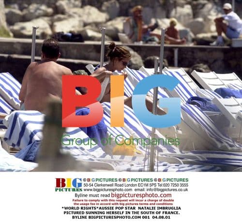 Natalie Imbruglia Sunbathes in France
