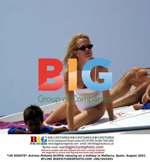 Melanie Griffith on Holiday in Mallorca