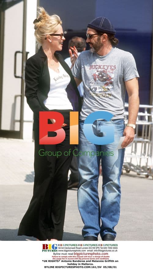 Antonio Banderas and Melanie Griffith in Mallorca