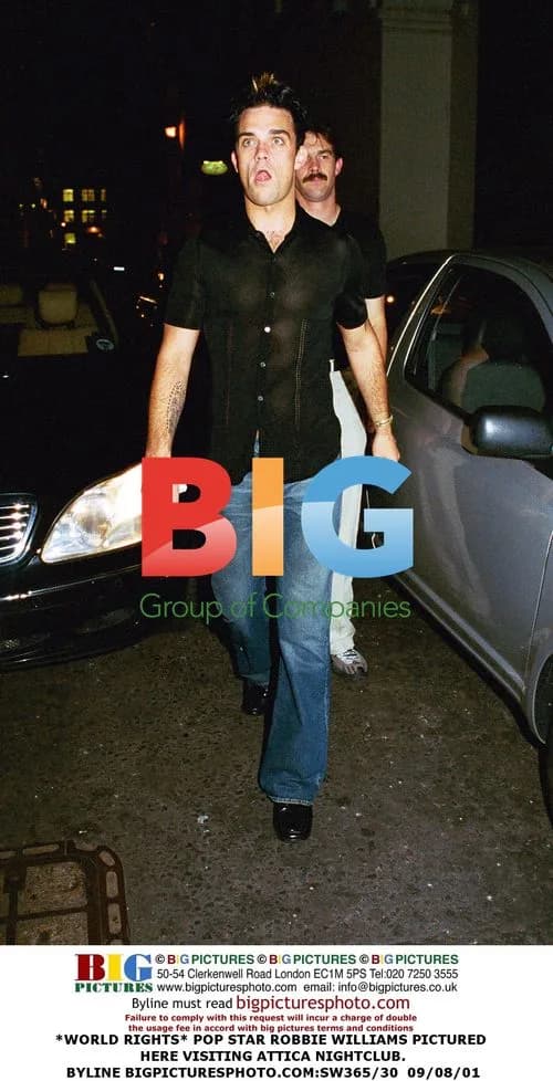 Robbie Williams Visits Attica Nightclub
