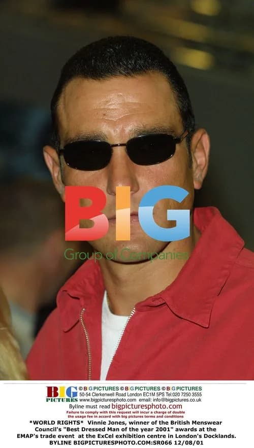 Vinnie Jones and Jemma Kidd at awards