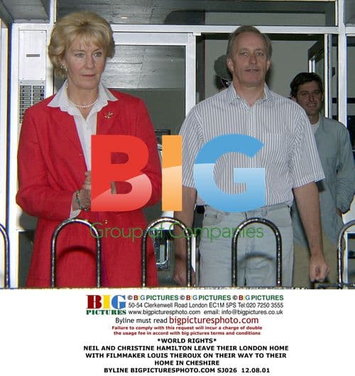 Neil and Christine Hamilton with Louis Theroux