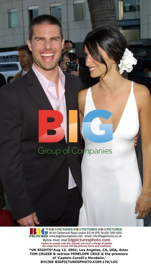 Tom Cruise & Penelope Cruz at 'Captain Corelli's Mandolin' Premiere
