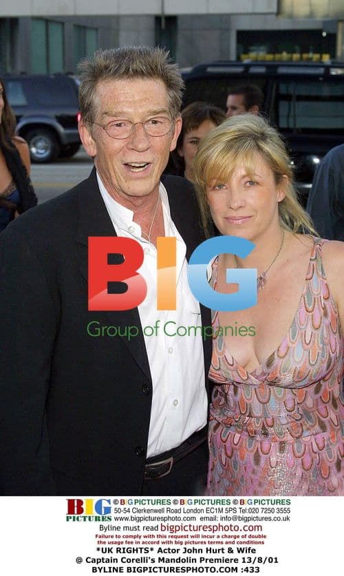 John Hurt & Wife @ Captain Corelli's Mandolin Premiere