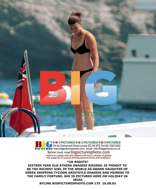 Athina Onassis on Holiday in Ibiza