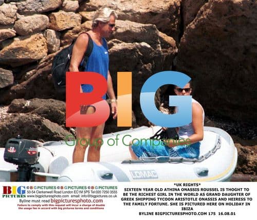 Athina Onassis on Holiday in Ibiza