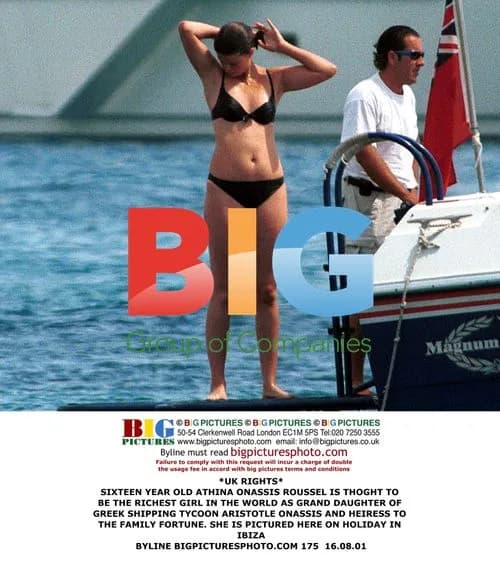 Athina Onassis on Holiday in Ibiza