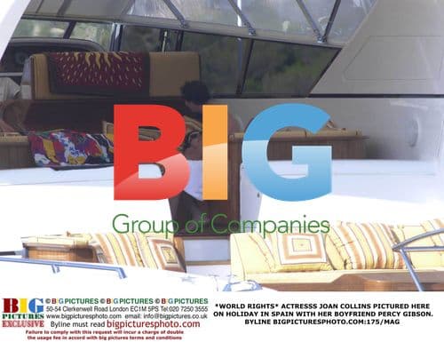 Joan Collins on Holiday in Spain