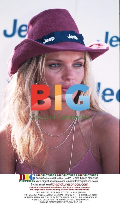 Esther Caadas Poses at Chrysler Tent