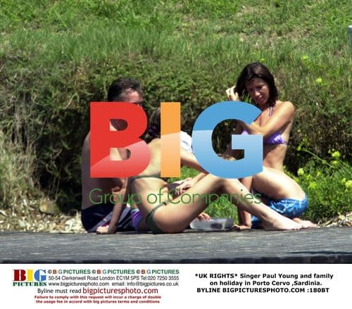Paul Young and Family Swimming in Sardinia