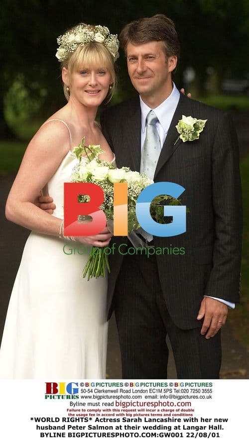 Sarah Lancashire Wedding to Peter Salmon