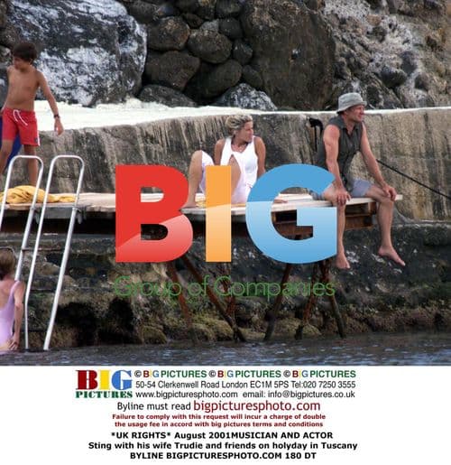 Sting and wife Trudie on holiday in Tuscany