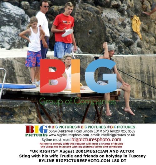 Sting and Trudie on holiday in Tuscany