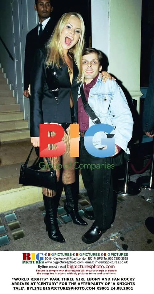 Page Three Girl Ebony and Rocky at 'A Knight's Tale' Afterparty