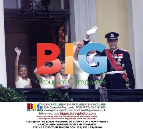 Norway Royal Wedding of Crown Prince Haakon and Mette-Marit