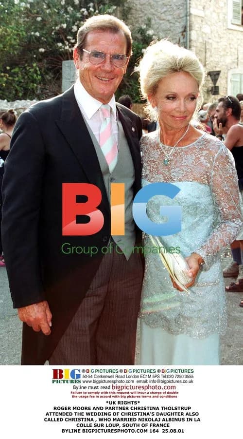 Roger Moore at Wedding in France