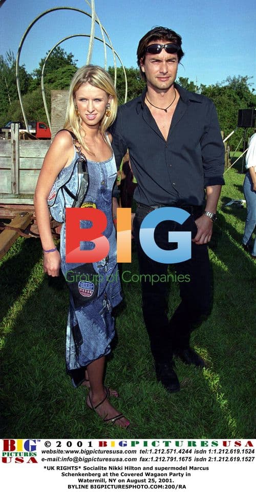 Nikki Hilton and Marcus Schenkenberg at Covered Wagaon Party