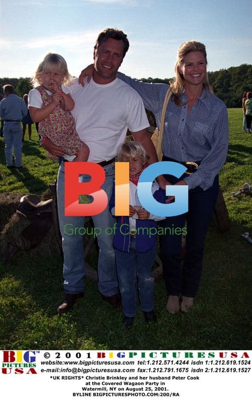 Christie Brinkley and Peter Cook at Covered Wagon Party