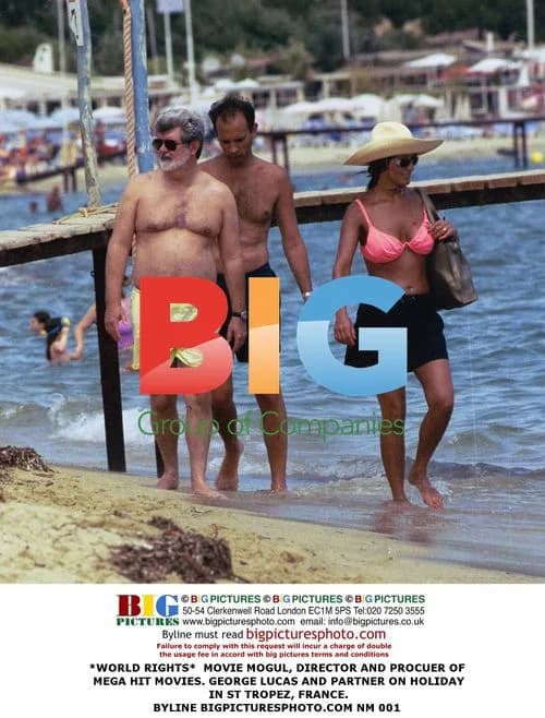 George Lucas vacationing in St Tropez, France