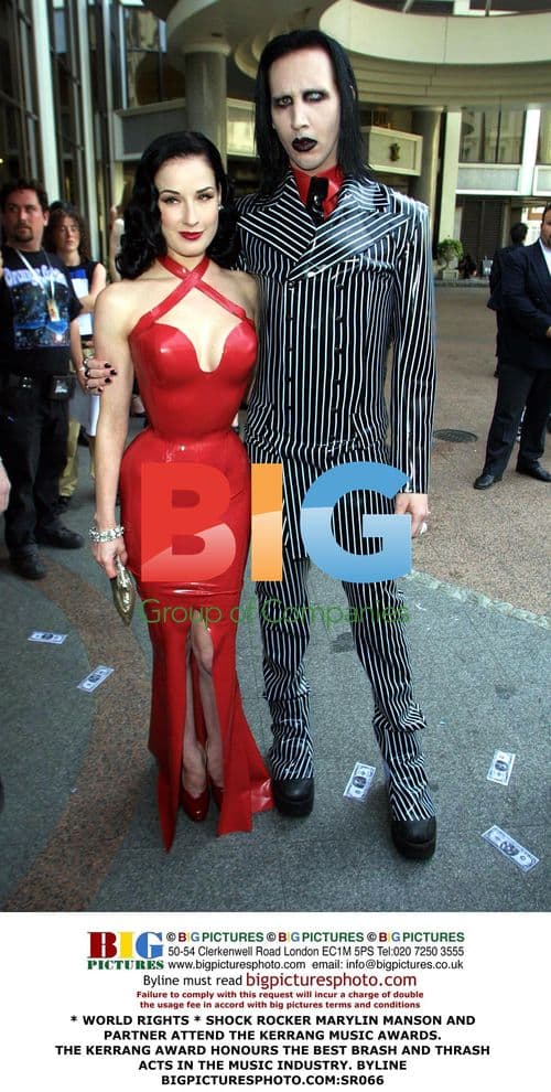 Marilyn Manson and Partner at Kerrang Music Awards