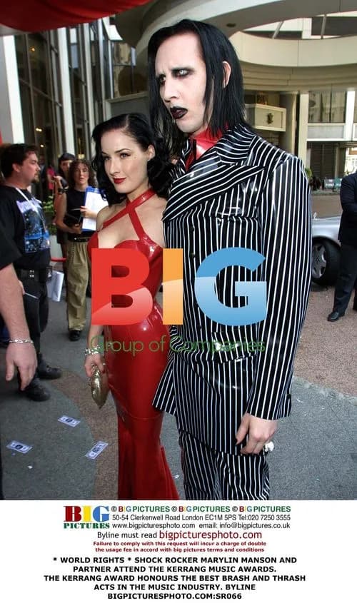 MARILYN MANSON AND PARTNER AT KERRANG AWARDS