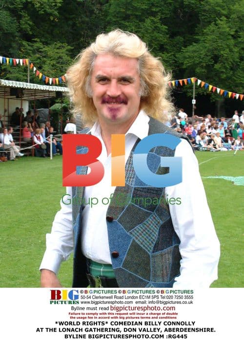 Comedian Billy Connolly at Lonach Gathering