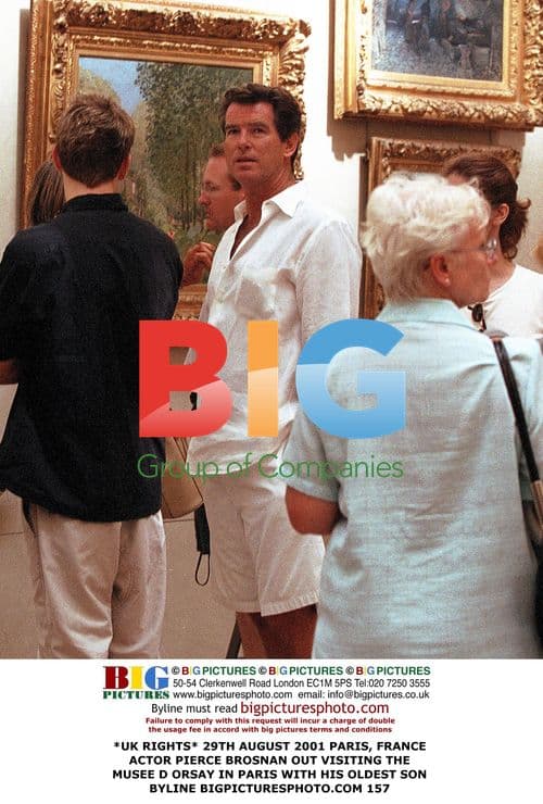 Pierce Brosnan visits Musee d'Orsay in Paris