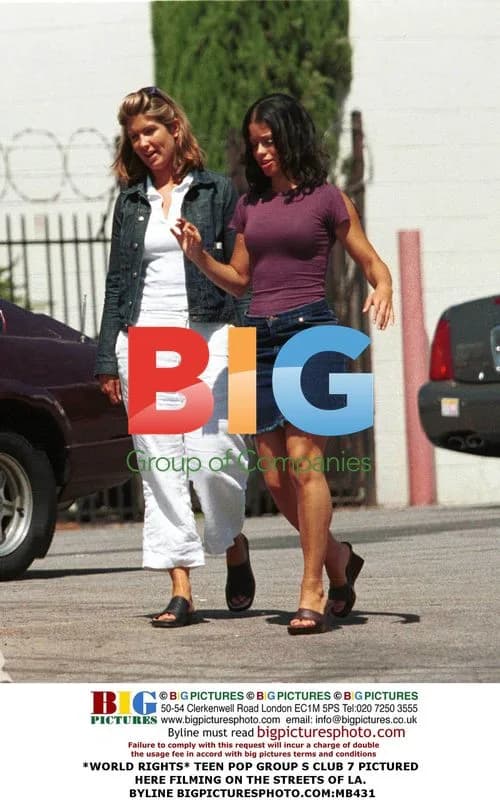 S Club 7 Filming on LA Streets