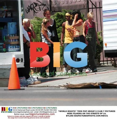S Club 7 Filming on LA Streets
